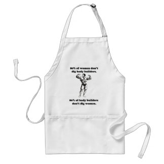 Funny Bodybuilder Shirt Standaard Schort