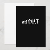 Funny Bodybuilding Evolution Fitness Gift Idea Kaart (Voorkant / Achterkant)