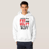 Funny Bodybuilding Gym Hoodie (Voorkant volledig)