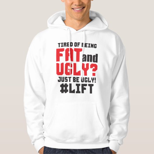 Funny Bodybuilding Gym Hoodie (Voorkant)