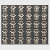 Funny Bodybuilding Lazy Six Pack Fitness Athlete Cadeaupapier (Vlak)