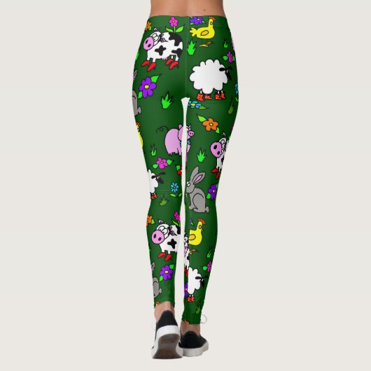 Funny Boerderij Animal Leggings (Achterkant)