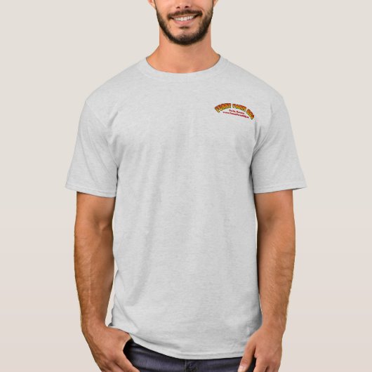 Funny Boerderij BBQ Basic T-Shirt - Twee zijden (Voorkant)