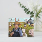 Funny Boerderij Briefkaart (Staand voorkant)