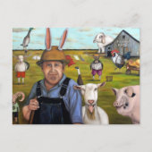 Funny Boerderij Briefkaart (Voorkant)