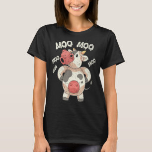 Funny Boerderij Dierenvriend Farmer Moo Cute Koe T-shirt