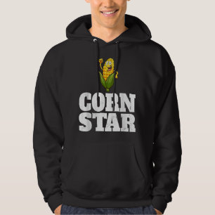 Funny Boerderij Food Corny Cob Farmer Corn Star Hoodie