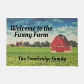 Funny Boerderij Gepersonaliseerd Deurklep Deurmat (Voorkant)