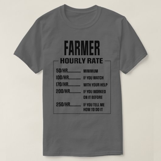 Funny boerderij Hobby Gezegde Farmer T-shirt (Design voorkant)