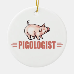 Funny Boerderij Pigs Keramisch Ornament
