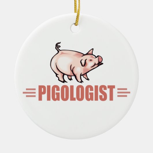 Funny Boerderij Pigs Keramisch Ornament (Voorkant)