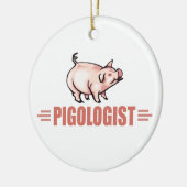 Funny Boerderij Pigs Keramisch Ornament (Links)