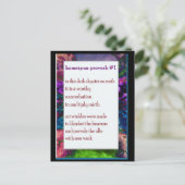 Funny Boerderij Poem Card #11 Briefkaart (Staand voorkant)