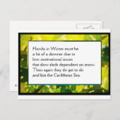 Funny Boerderij Poem Card #1 Briefkaart (Voorkant / Achterkant)