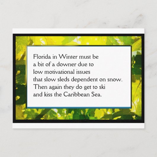 Funny Boerderij Poem Card #1 Briefkaart (Voorkant)