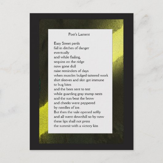 Funny Boerderij Poem Card #2 Briefkaart (Voorkant)