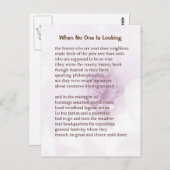 Funny Boerderij Poem Card #5 Briefkaart (Voorkant / Achterkant)