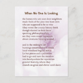 Funny Boerderij Poem Card #5 Briefkaart