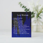 Funny Boerderij Poem Card #7 Briefkaart (Staand voorkant)