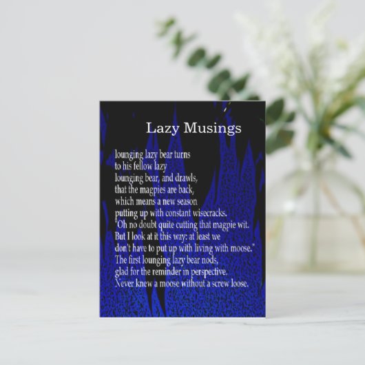 Funny Boerderij Poem Card #7 Briefkaart (Staand voorkant)