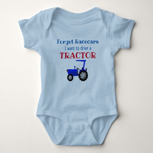 Funny Boerderij Tractor Driver Romper (Voorkant)