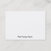 Funny Boerderij Visitekaartjes (Achterkant)