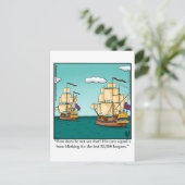 Funny Bon Voyage Briefkaart (Staand voorkant)