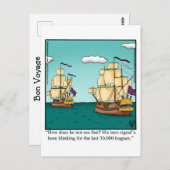 Funny Bon Voyage Briefkaart (Voorkant / Achterkant)