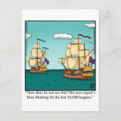 Funny Bon Voyage Briefkaart (Voorkant)