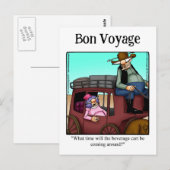 Funny Bon Voyage Humor Briefkaart (Voorkant / Achterkant)