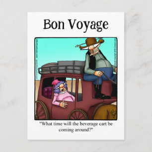 Funny Bon Voyage Humor Briefkaart