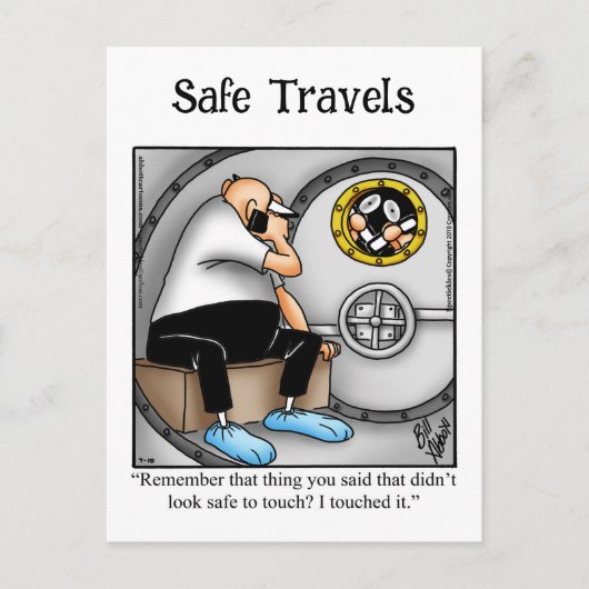 Funny Bon Voyage Humor Briefkaart (Voorkant)