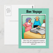 Funny Bon Voyage Humor Briefkaart (Voorkant / Achterkant)