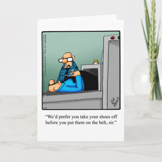 Funny Bon Voyage Humor Wenskaart Kaart (Voorkant)