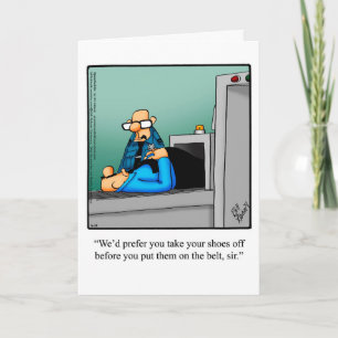 Funny Bon Voyage Humor Wenskaart Kaart