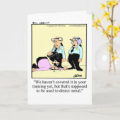 Funny Bon Voyage Humor Wenskaart Kaart (Gele Bloem)