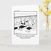 Funny Bon Voyage Humor Wenskaart Kaart (Gele Bloem)