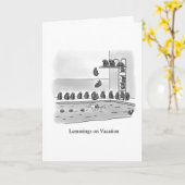 Funny Bon Voyage Humor Wenskaart Kaart (Gele Bloem)