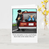Funny Bon Voyage Road Trip Card Kaart (Gele Bloem)