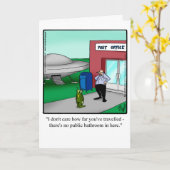 Funny Bon Voyage Road Trip Wenskaart Kaart (Gele Bloem)