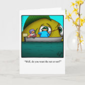 Funny Bon Voyage Vakantie Wenskaart Kaart (Gele Bloem)