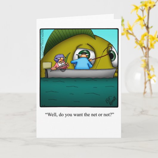 Funny Bon Voyage Vakantie Wenskaart Kaart (Gele Bloem)