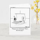 Funny Bon Voyage Wenskaart Kaart (Gele Bloem)