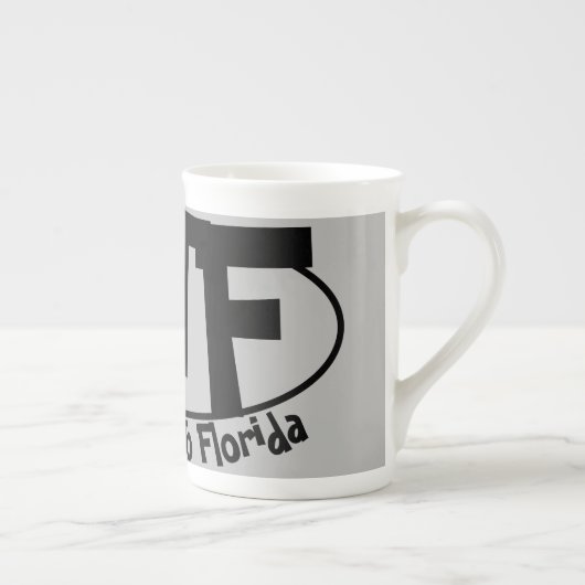 Funny Bone china mok "Welkom in Florida" (Rechts)