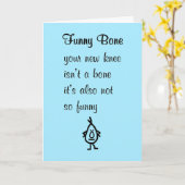 Funny Bone Een grappig gedicht voor je nieuwe knie Kaart (Gele Bloem)
