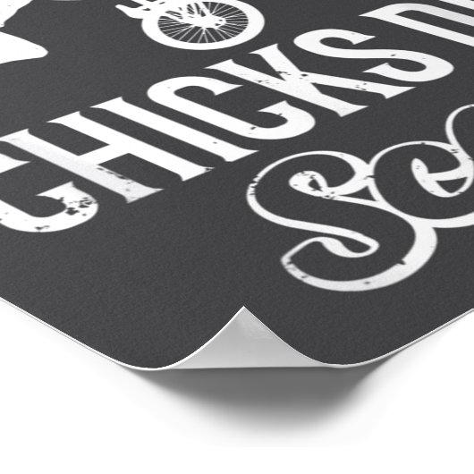 Funny Bones Heal Chicks Dig S Bmx Biking  Poster (Hoek)