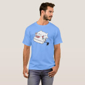 Funny Bongo Cat Funny Cute Gamer Meme Cat tee Mann T-shirt (Voorkant volledig)
