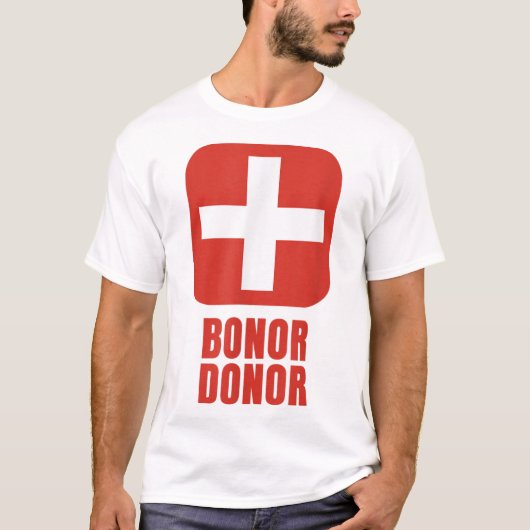 Funny Bonor Donor Halloween T-shirt (Voorkant)