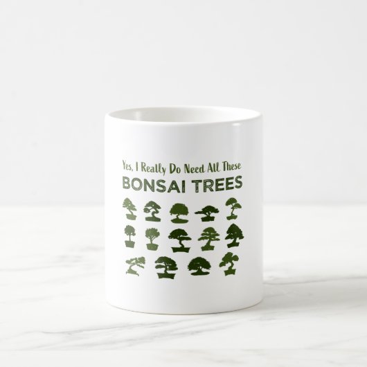 Funny Bonsai Tree Care Penjing Zen Gift Koffiemok (Center)