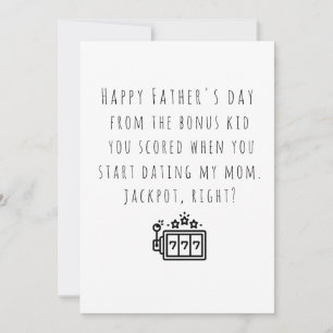 Funny Bonus Papa kaart van bonus kind